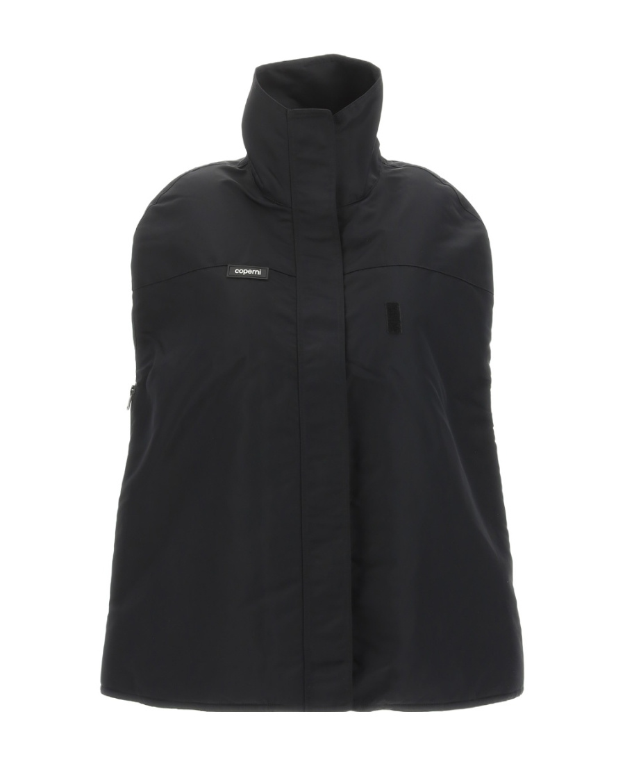Coperni Logo-patch Bomber Cape In Black