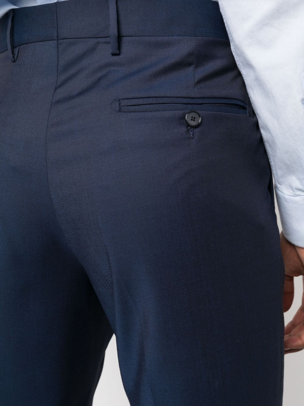 Tagliatore Logo-plaque Single-breasted Suit In Black