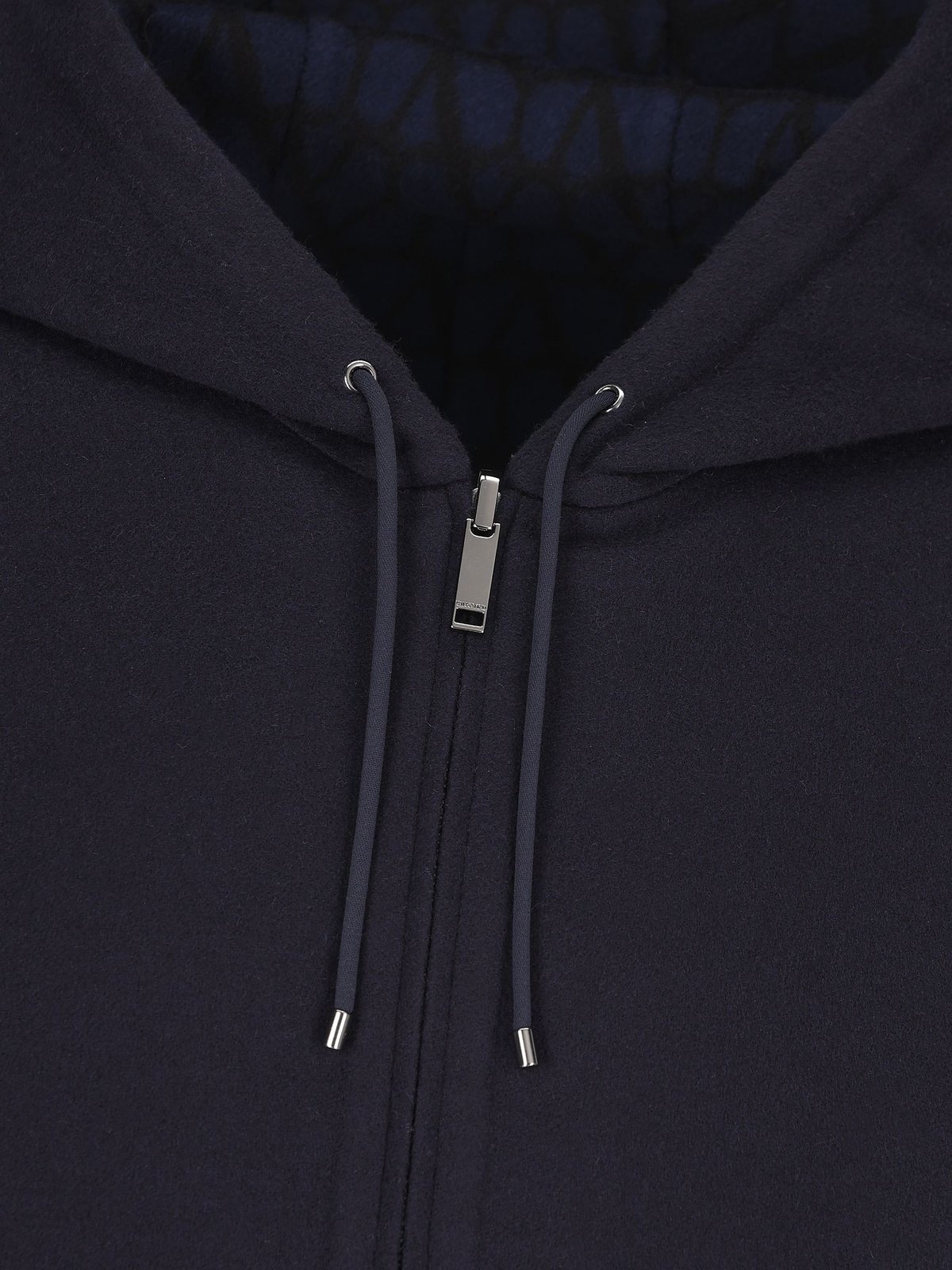 Valentino Zip-up Reversible Jacket In Black