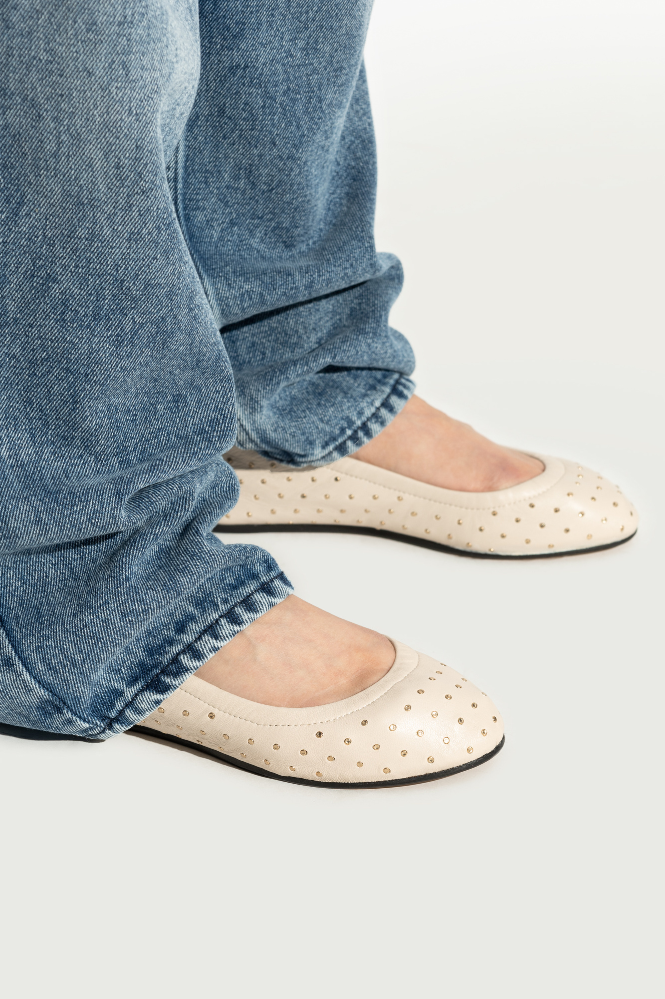 Isabel Marant Belna Ballet Flats In Nude