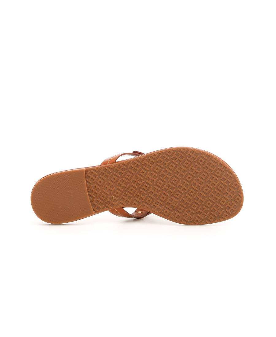 Tory Burch Miller Soft Leather Thong Sandals In Brown