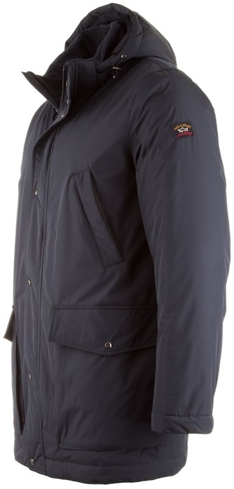 Paul & Shark Navy Blue Collar Cotton Suit In Black