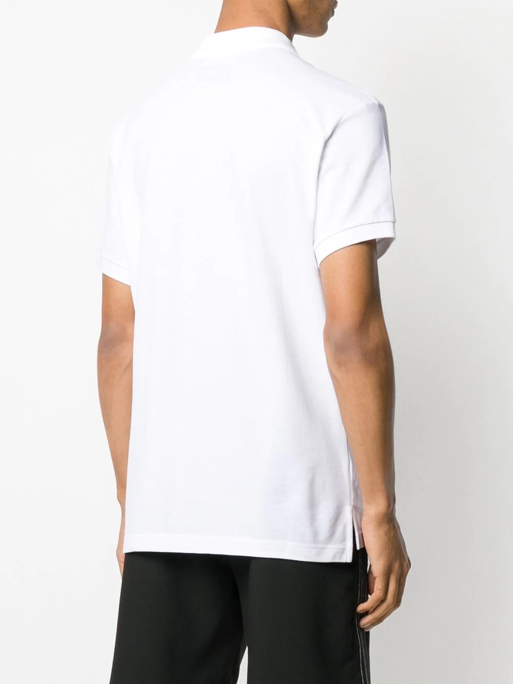 Moschino Teddy Bear Embroidered Polo Shirt In White