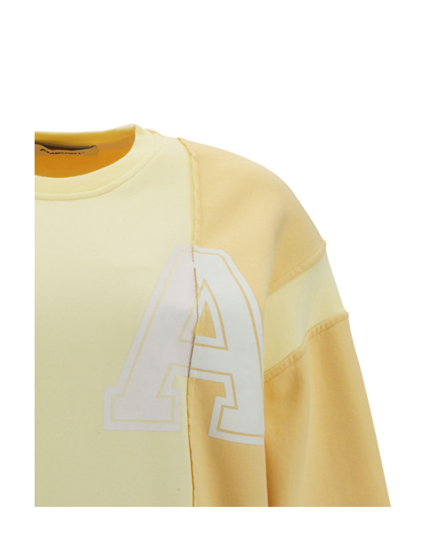 Shop Ambush Multi-panel Long-sleeve Sweatshirt In Nude
