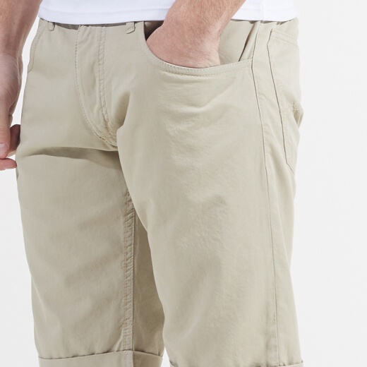 Armani Jeans Logo Detail Shorts In Nude