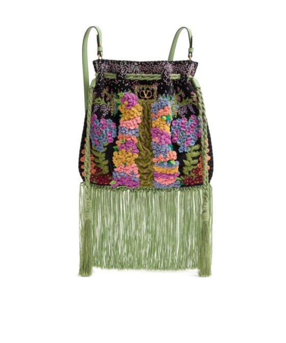 Valentino Logo Shoulder Bag In Multi