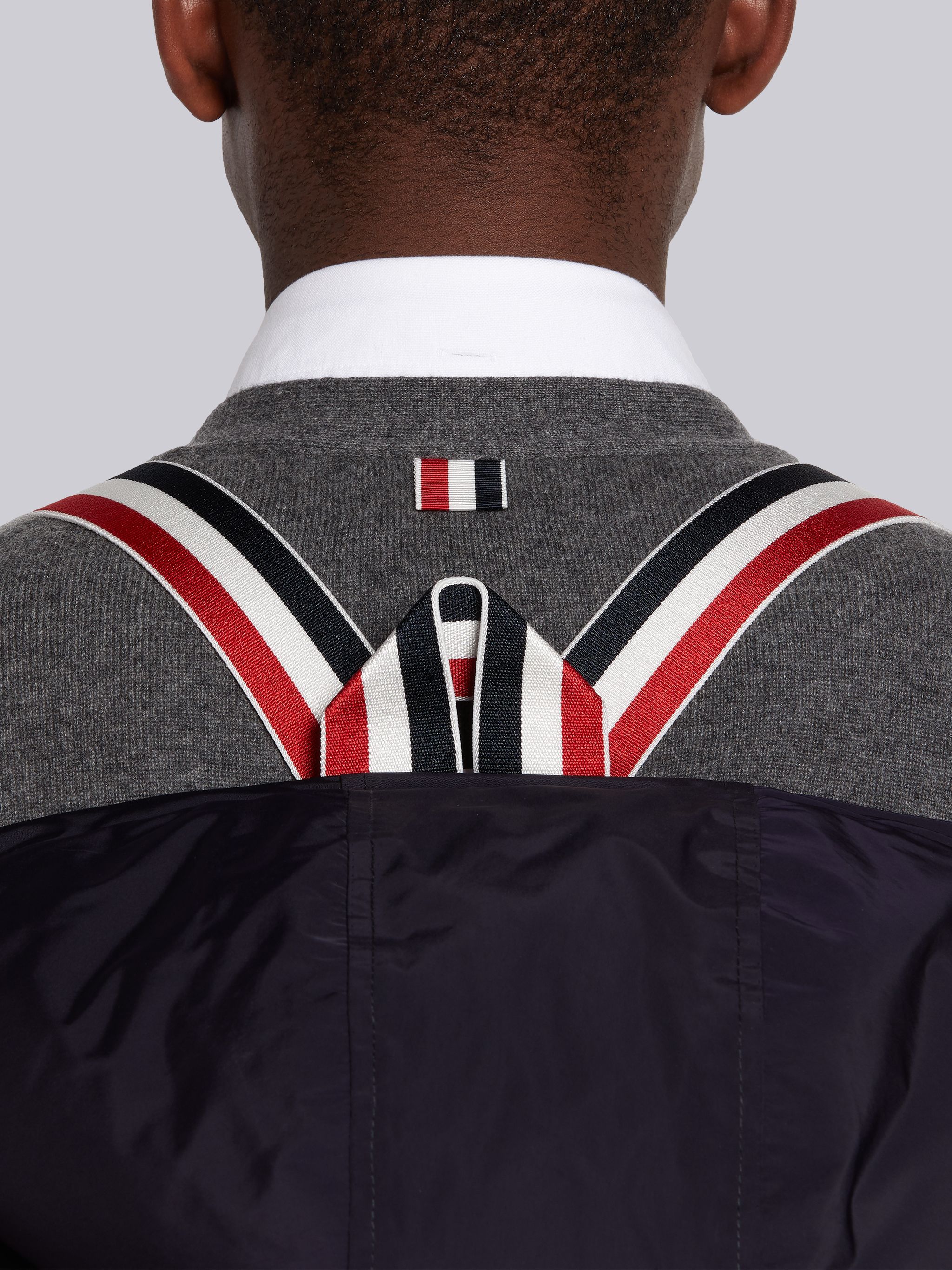 Thom Browne Downfill Hooded Football 4-bar Parka In Black