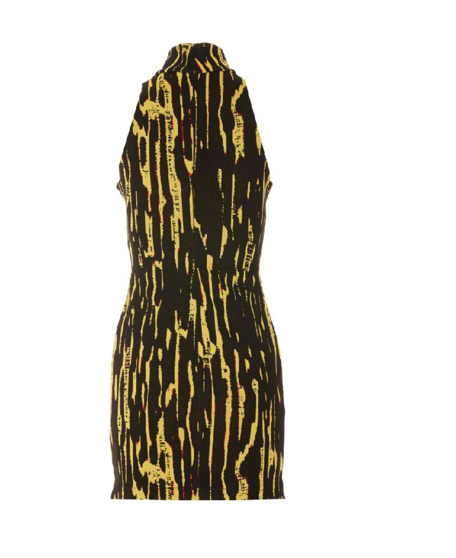 Ambush Jacquard Mini Dress In Black
