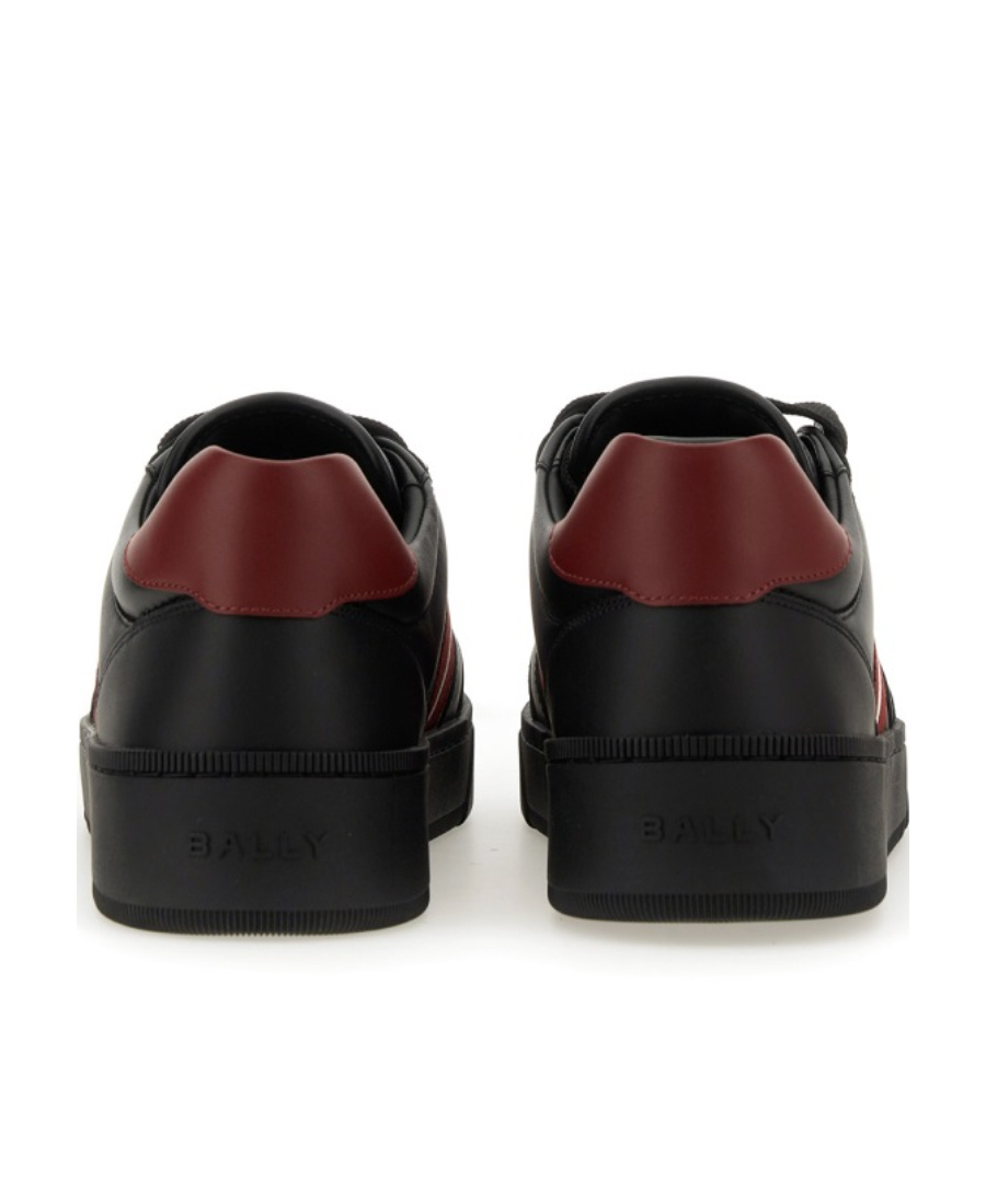 Shop Bally Round-toe Lace-up Sneakers In Black