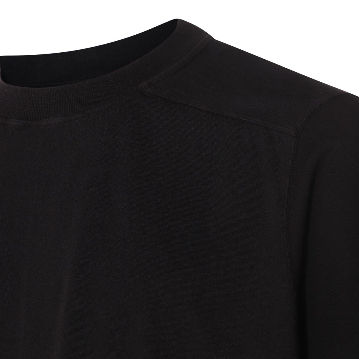 Rick Owens Drkshdw Drkshdw By Rick Owens Oversized Cotton T-shirt With Geometric Design And Relaxed Fit In Black