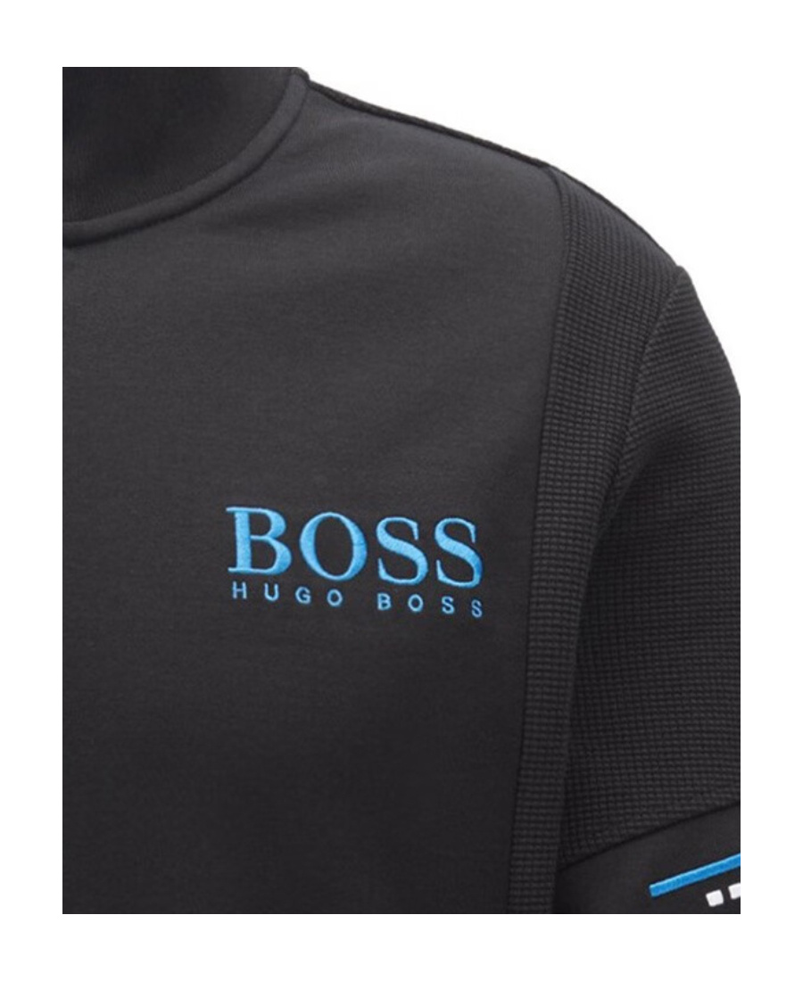 HUGO BOSS LOGO ZIPPER SWEATER 