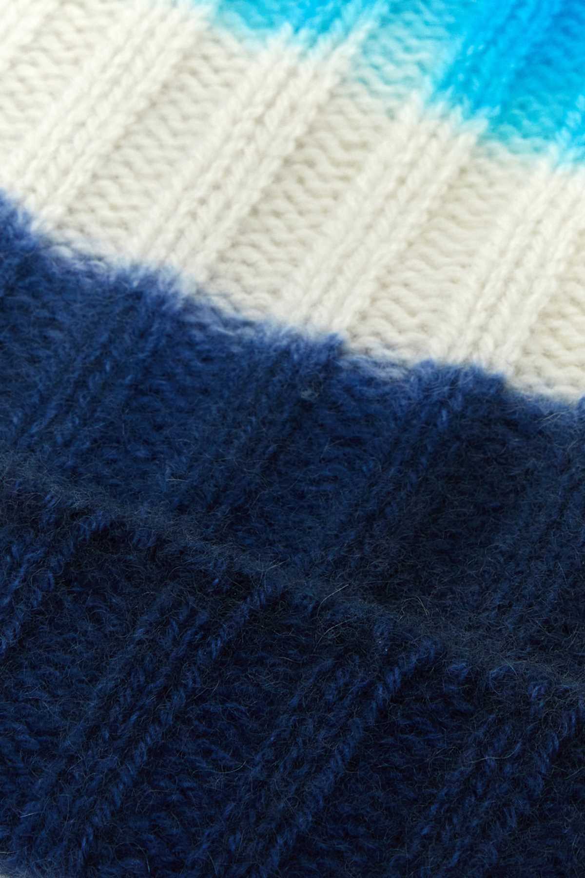 The Elder Statesman Chunky Ribbed-knit Cashmere Beanie In Blue