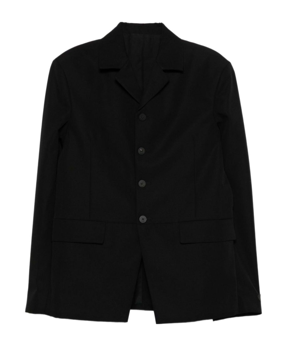 Jacquemus Long Sleeve Single Breasted Blazer With Pockets In Black