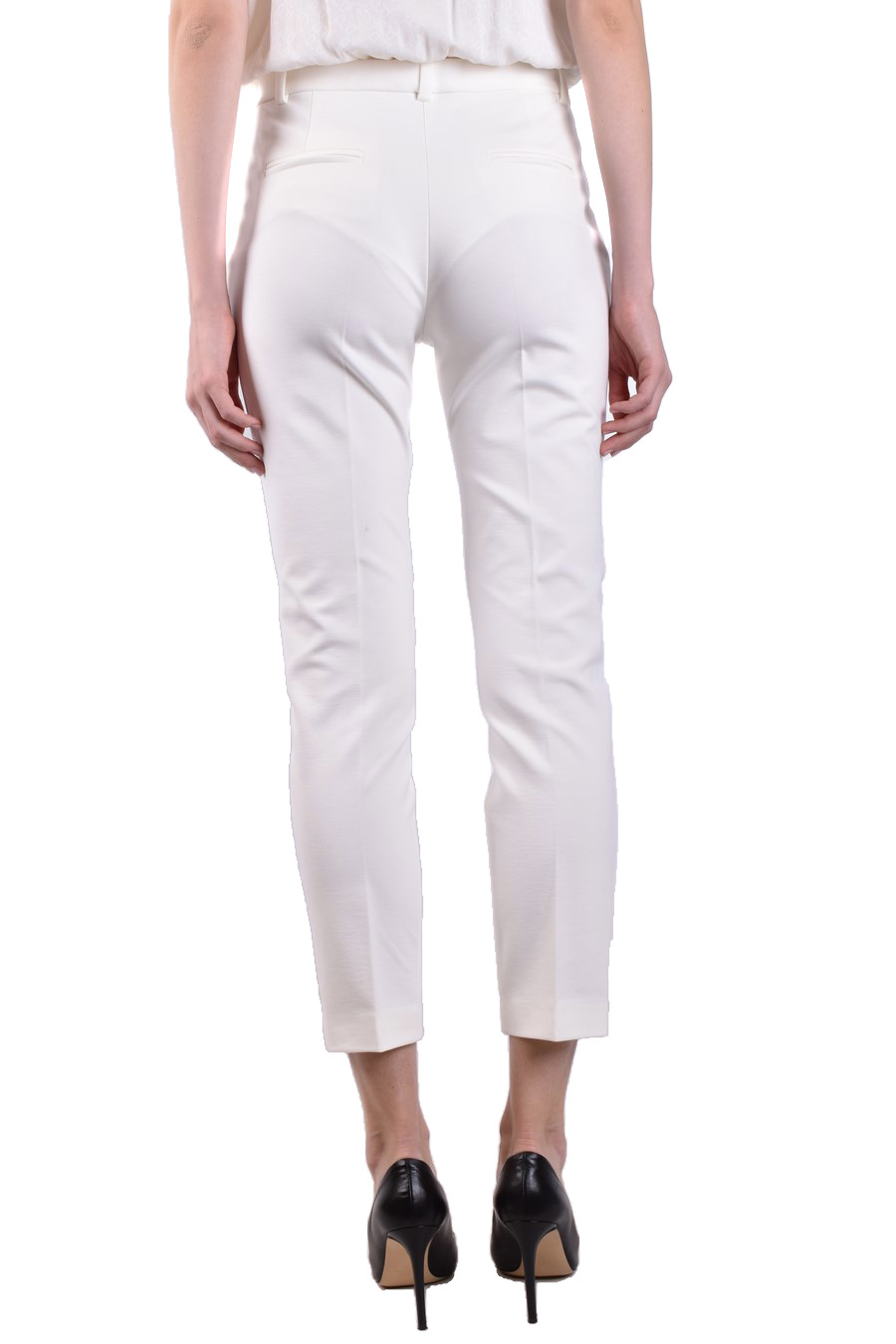 Pinko White Skinny Trouser In White