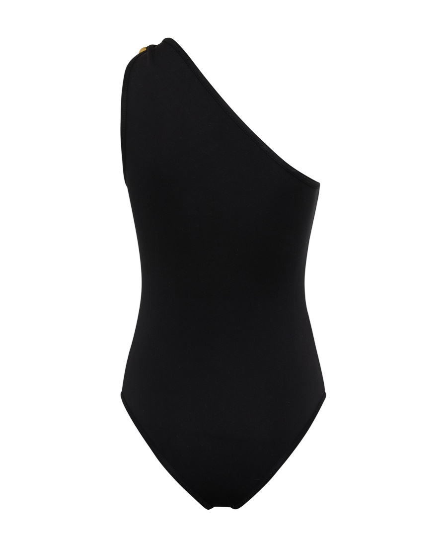 Bottega Veneta Cutout One-shoulder One-piece Swimsuit In Black