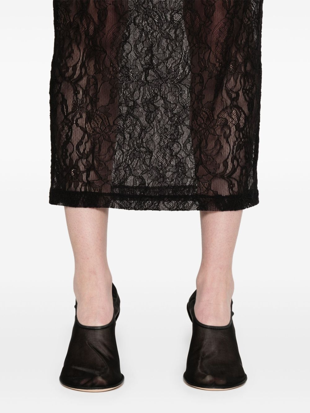 Wardrobe.nyc Lace Midi Skirt