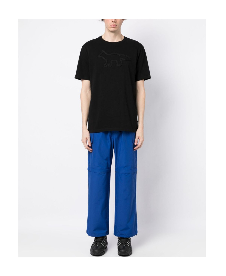 MAISON KITSUNÉ CONTOUR FOX EMBROIDERED T-SHIRT