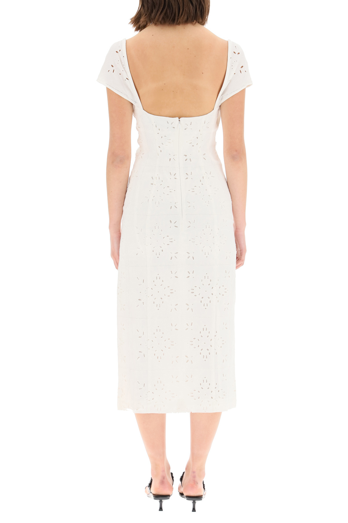 Jacquemus Broderie Anglaise Midi Sundress In White