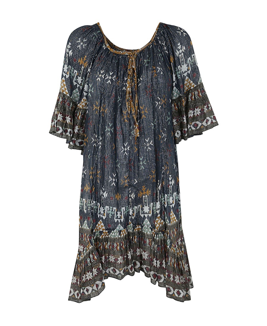 Isabel Marant Étoile Loane Volant Mini Dress In Black