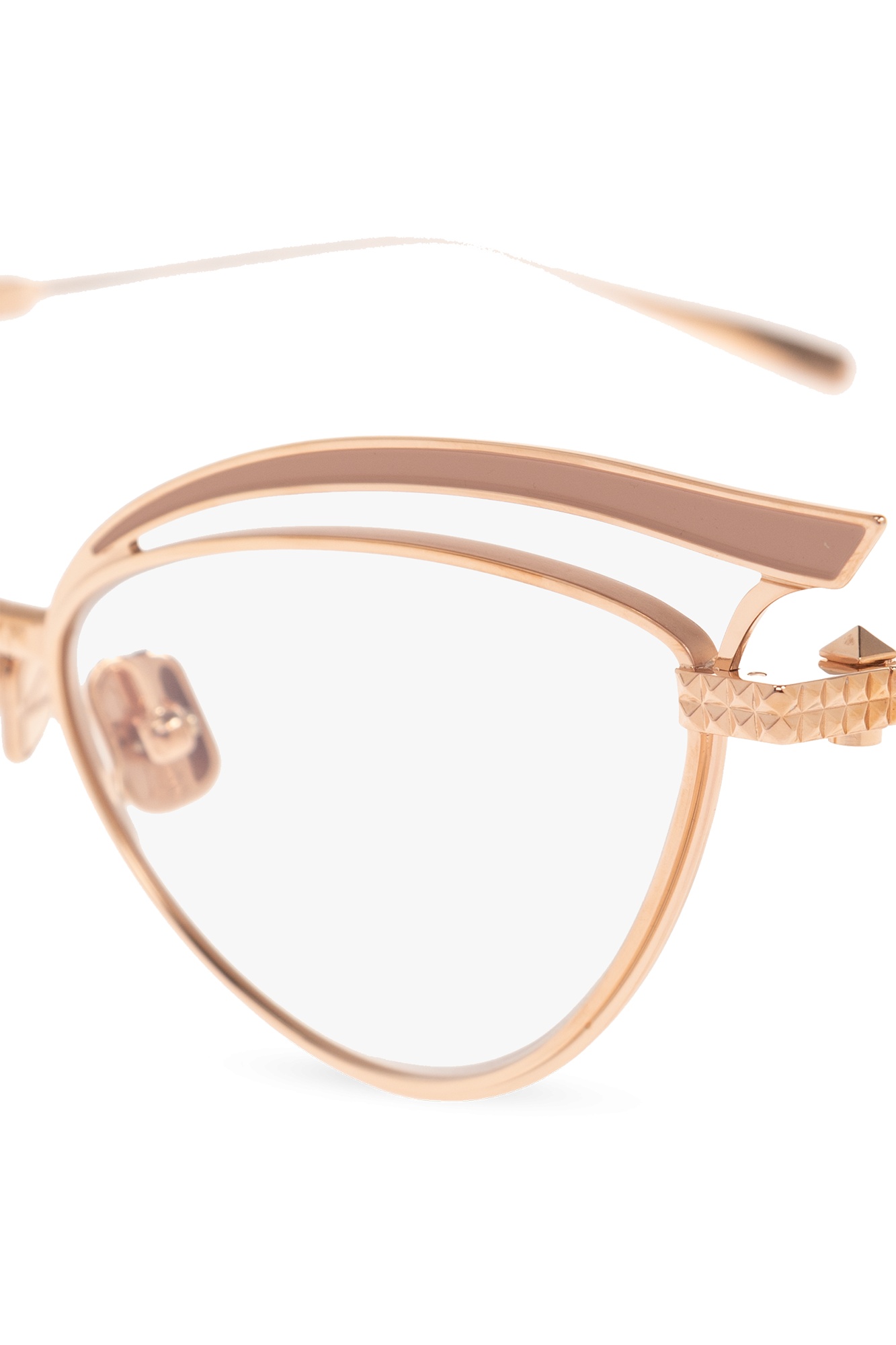 Valentino Eyewear Cat-eye Frame Glasses In Pink