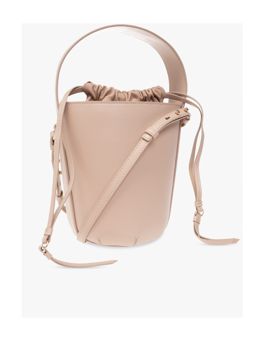 Chloé Sense Leather Bucket Bag In Nude