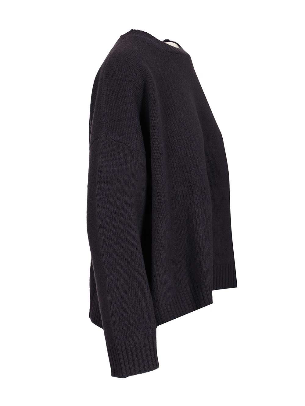 Weekend Max Mara Long-sleeved Sweater In Black