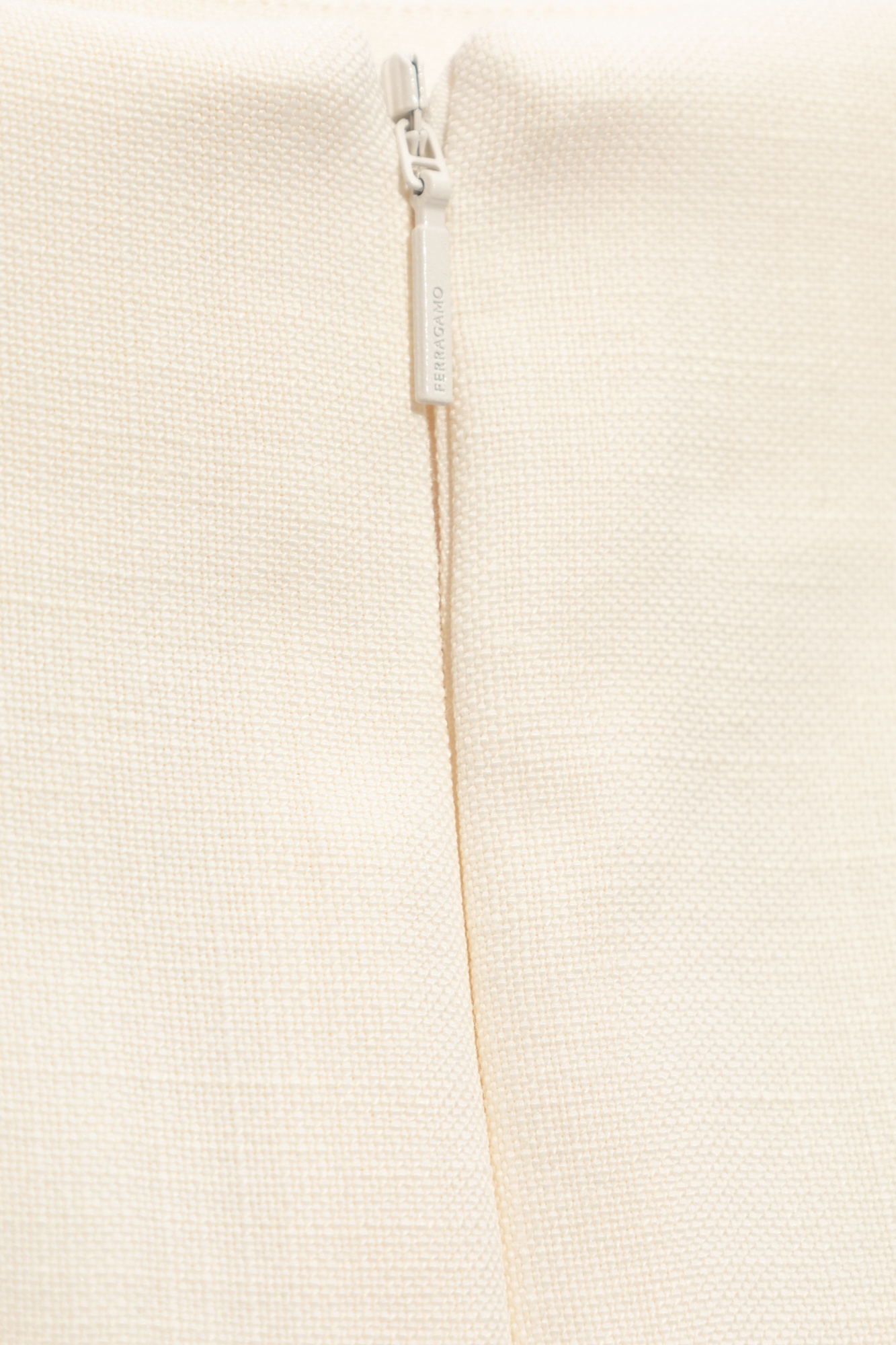 Shop Ferragamo Salvatore High-waist Straight Hem Maxi Skirt In White