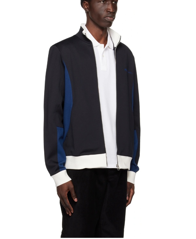 Ps By Paul Smith Black Paneled Sweatshirt In Black