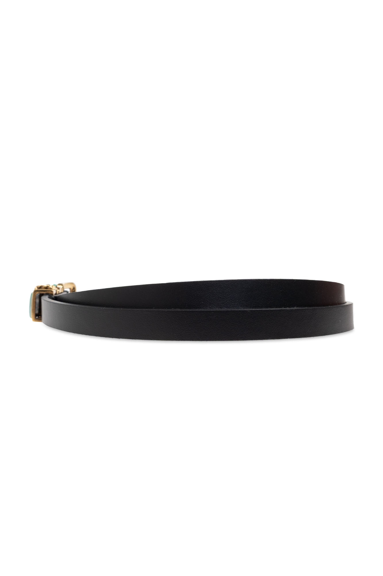 Etro Double-wrap Prong Buckle Belt In Black