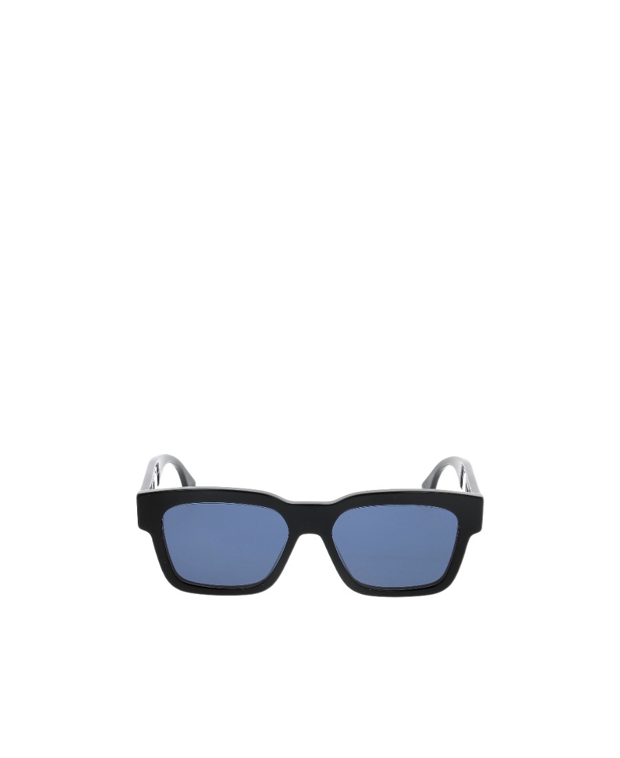 Fendi Logo-plaque Rectangle-frame Sunglasses In Black