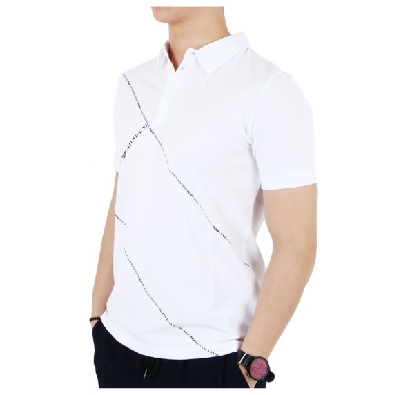 EMPORIO ARMANI LOGO DETAILS POLO SHIRT