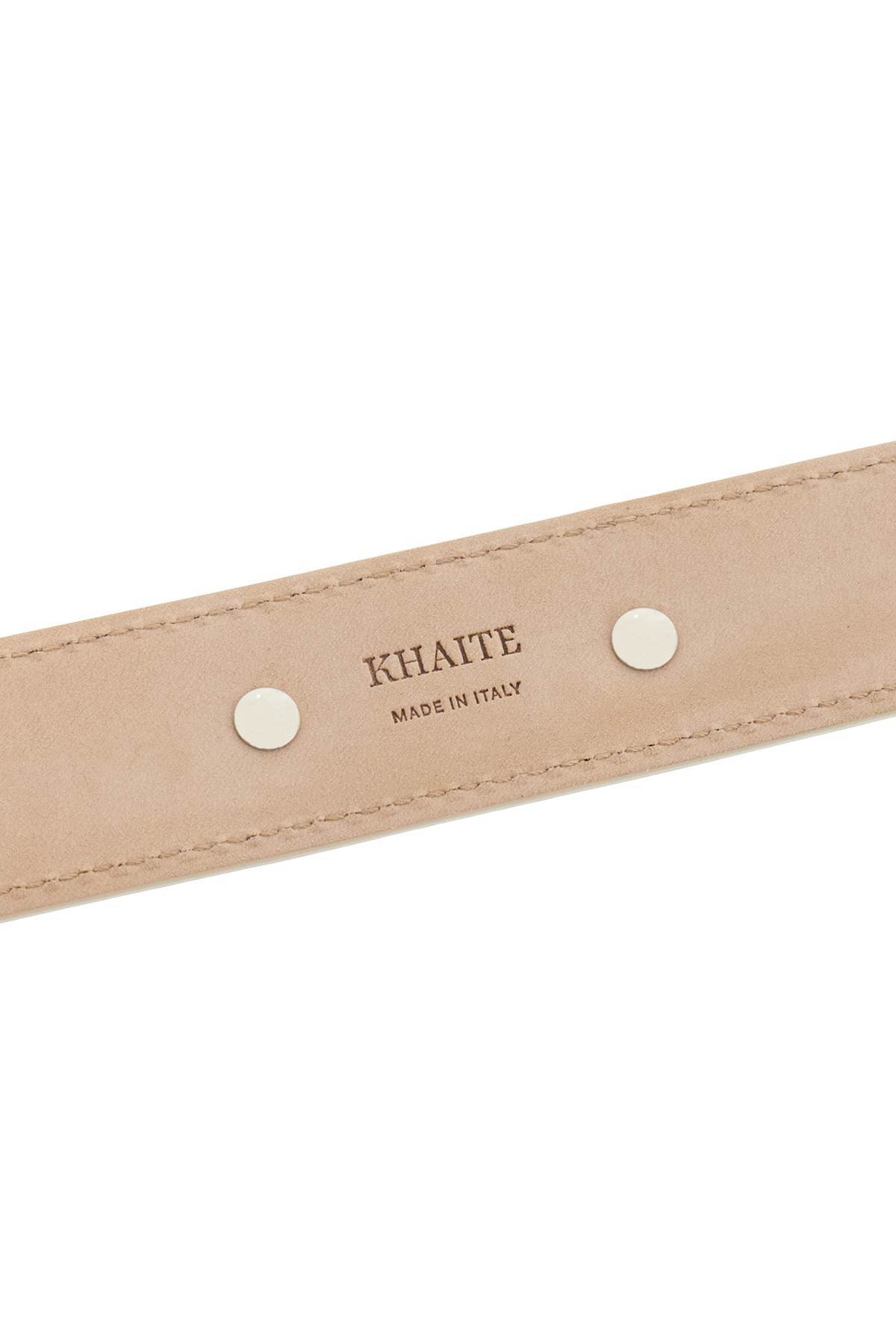 Khaite Rivet Belt In White