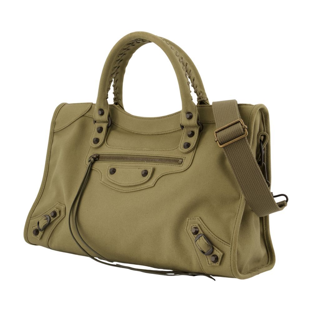 Balenciaga Le City Medium Shoulder Bag In Green