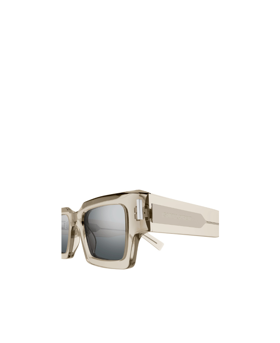 Saint Laurent Sl572 Square-frame Tinted Sunglasses In Gray