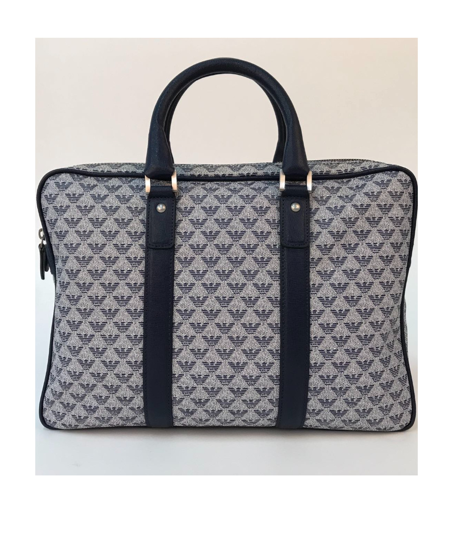 Emporio Armani Logo Handbag In Gray
