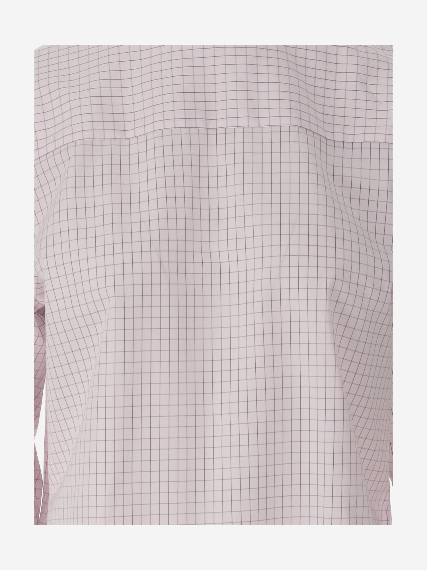 Dries Van Noten Long Cotton Shirt With Checkered Pattern In Pink