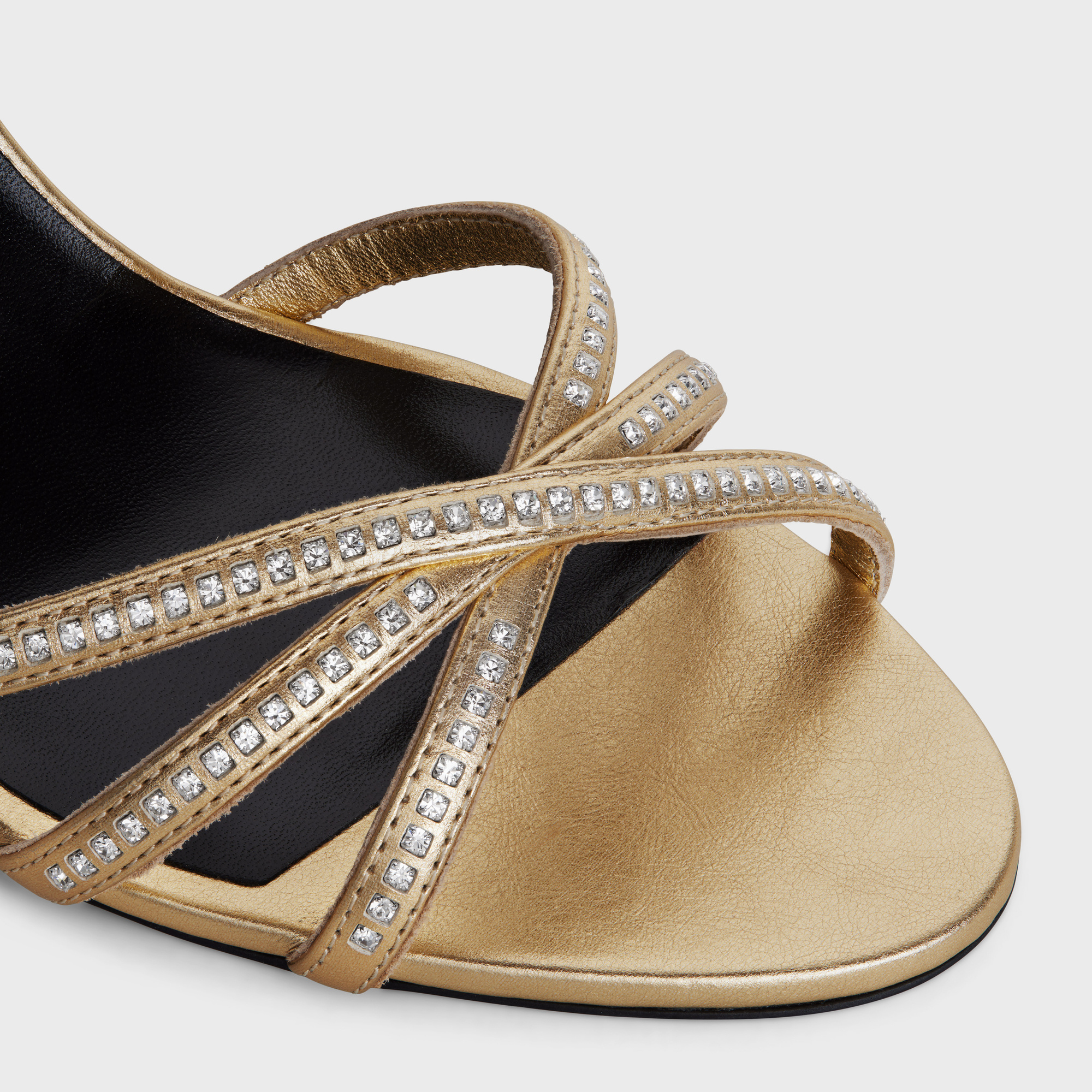 Celine Open-toed High-heeled Sandals In Yellow