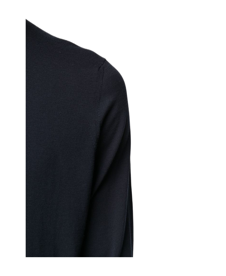 Drumohr Crew Neck Cotton Jumper In Black