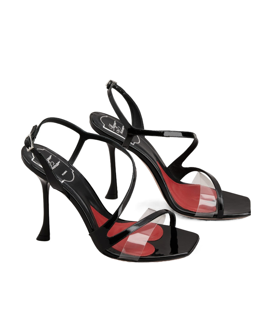 Roger Vivier I Love Vivier 100mm Sandals In Black