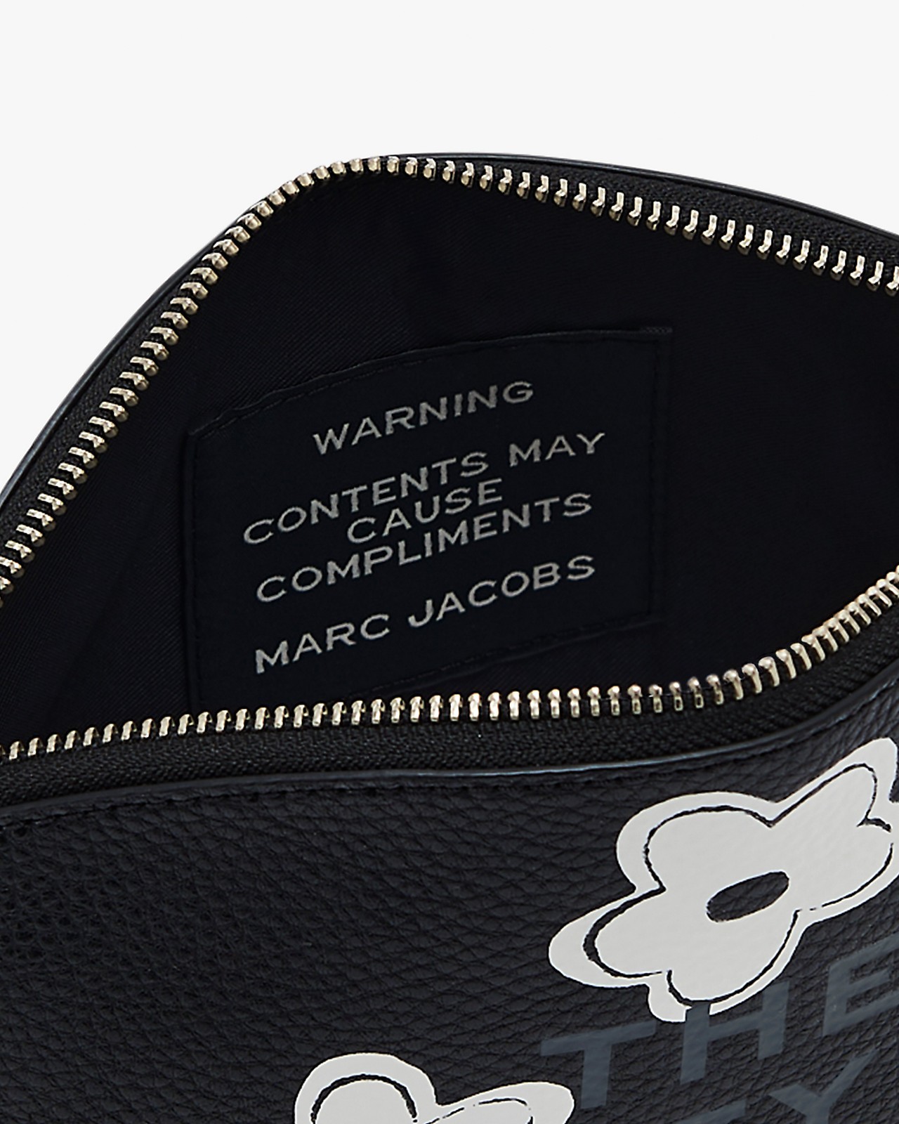 Marc Jacobs Pattern Makeup Bag In Black