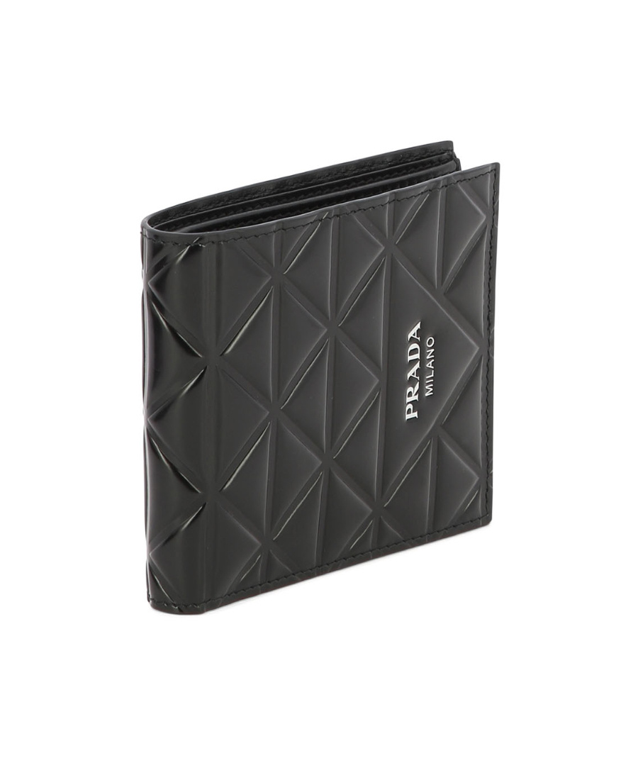 Prada Quilted Leather Cardholder In Black