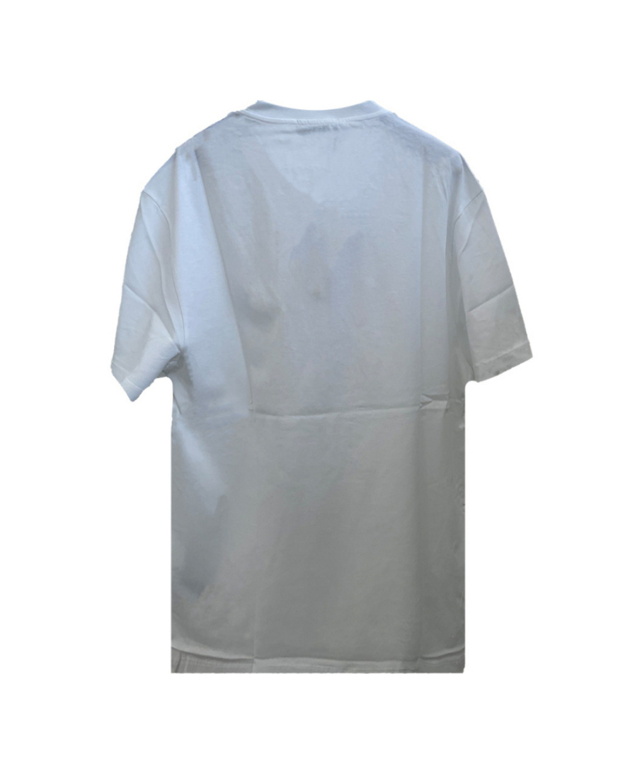 Versace Safety Pin Logo-print T-shirt In Gray