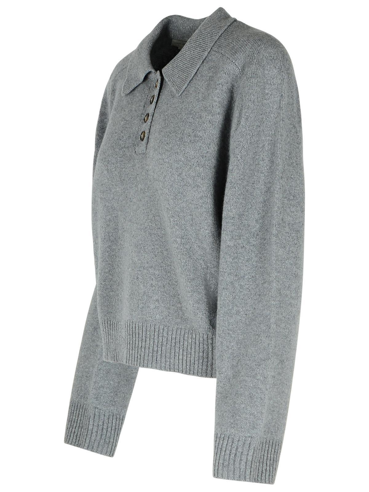LOULOU STUDIO LONG-SLEEVED POLO SHIRT