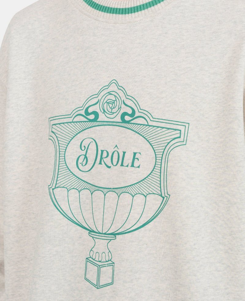 Drôle De Monsieur Logo Sweatshirt In White