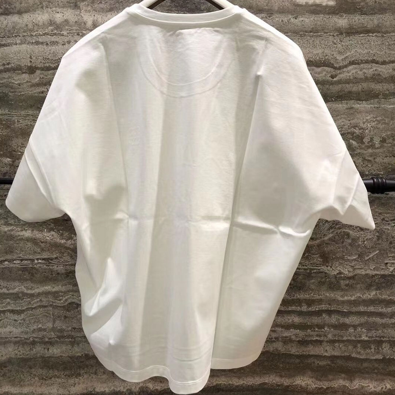 Loewe Short Oversize Anagram T-shirt In Cotton In White