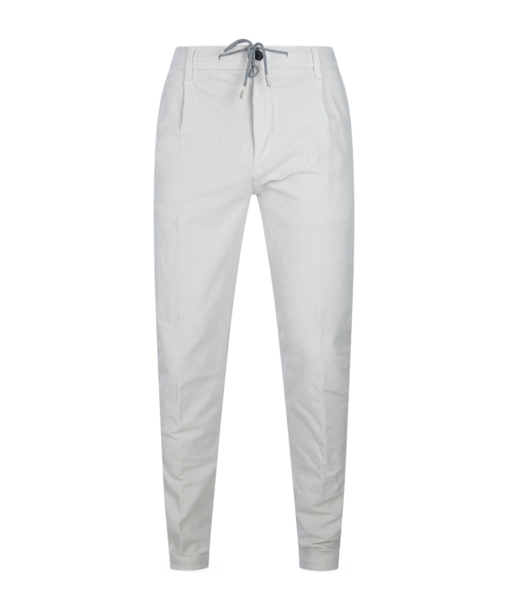 Eleventy Trousers Featuring Elastic Waistband And Pockets In White