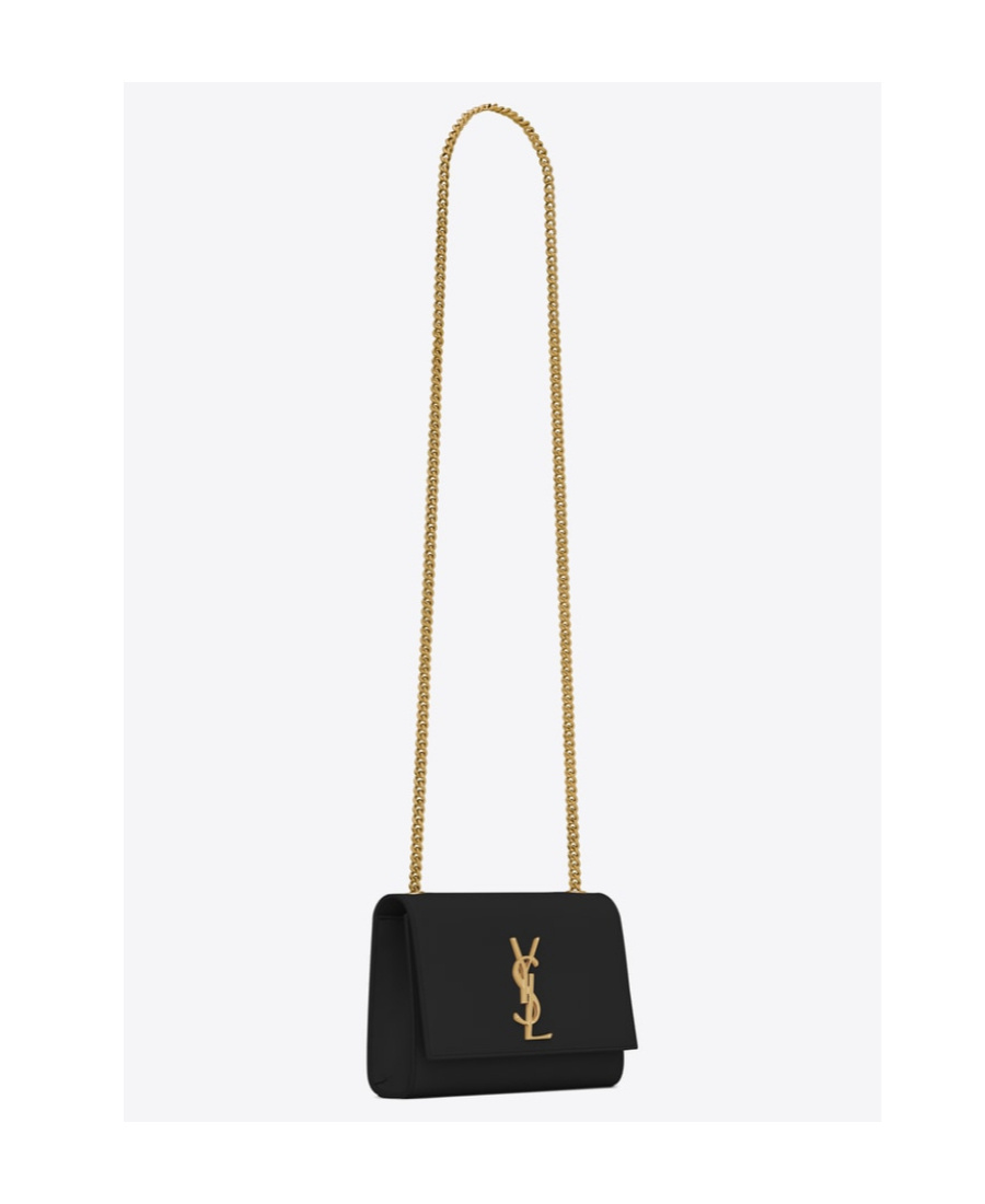 Saint Laurent Kate Shoulder Bag In Black
