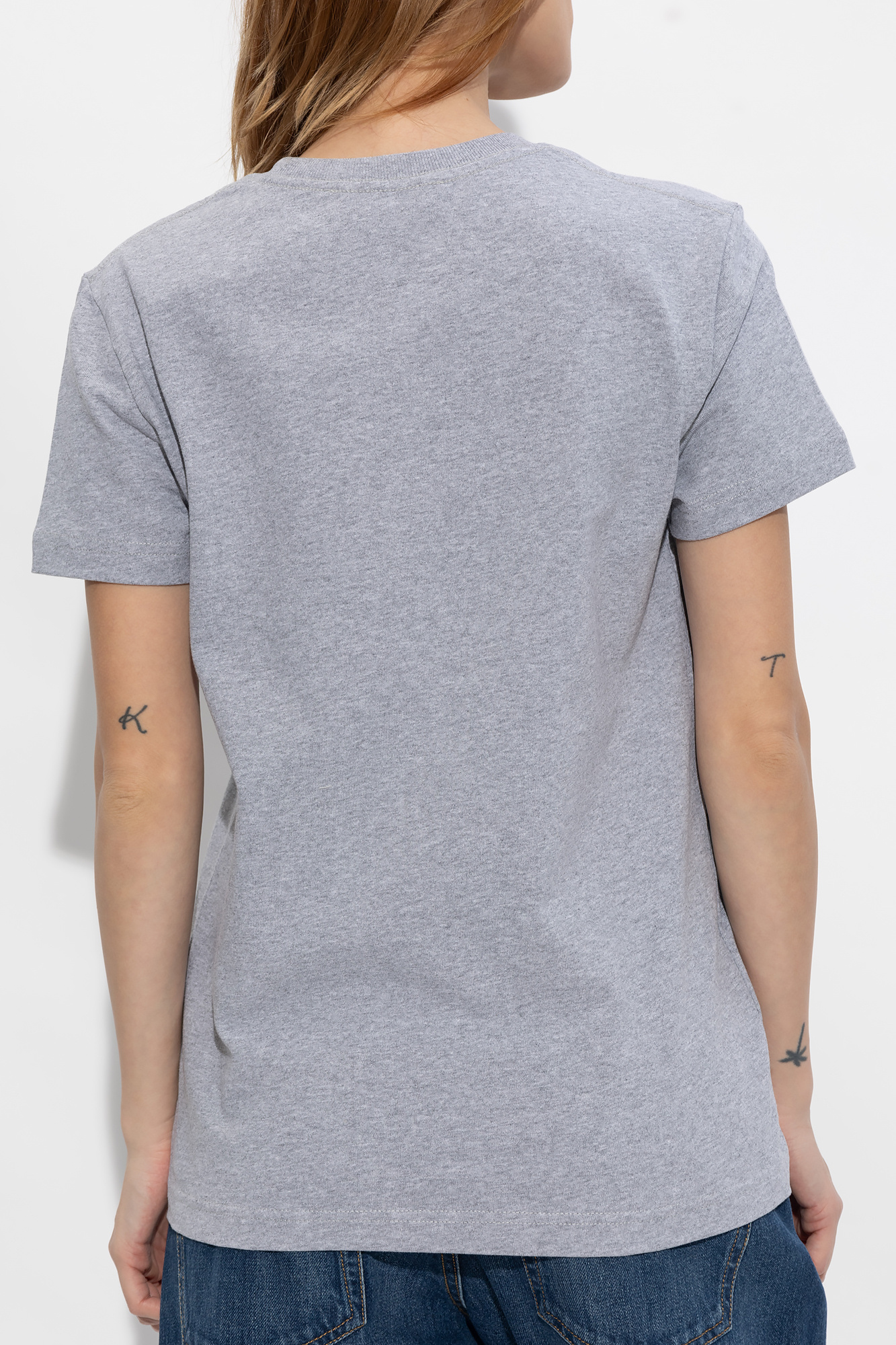 Apc X Jw Anderson Logo-print T-shirt In Gray