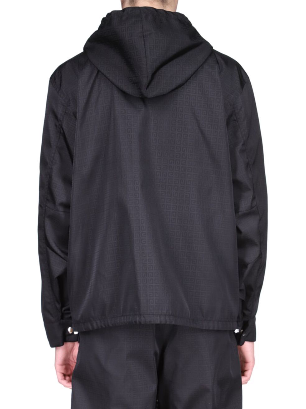 Givenchy 4g Jacquard Windbreaker Jacket In Black