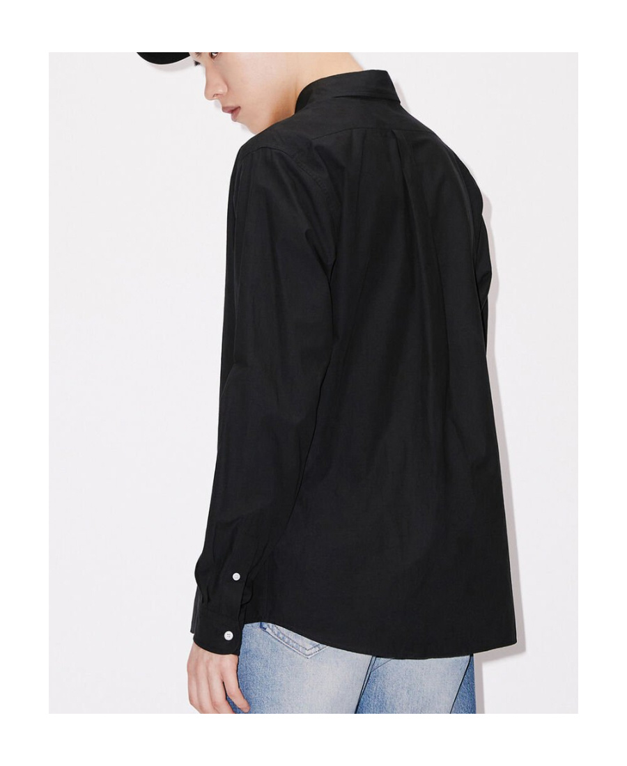 KENZO KENZO BOKE FLOWER-EMBROIDERED LONG-SLEEVED SHIRT